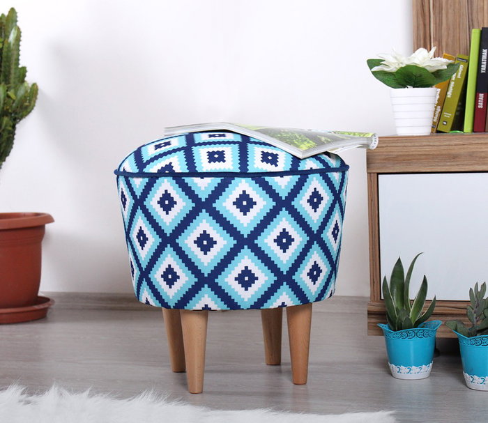 Atelier Del Sofa Sky v3 - Azul y Blanco